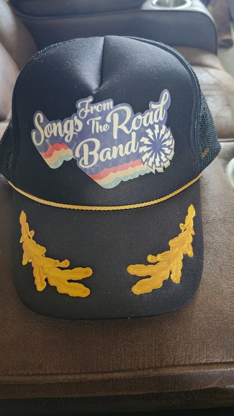 Songs From The Road Band Trucker Hat Vintage Style Captain Cap Scrambled Eggs